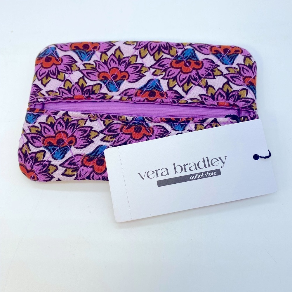 Vera Bradley Purple Floral Tissue Holder NWT